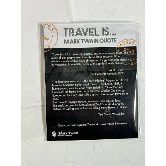 The Innocents Abroad: Or the New Pilgrim's Jane Jacobs New Paperback Luggage Tag - Picture 6 of 8